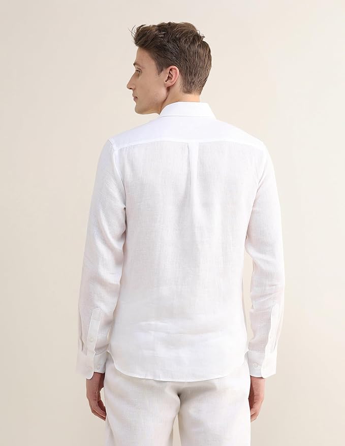 U.S.Polo Association Men's Solid Regular Fit Shirt - Image 3